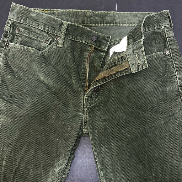 Levi’s 511 Slim Fit Corduroy Pants Olive Green W33 L32 - Picture 5 of 16